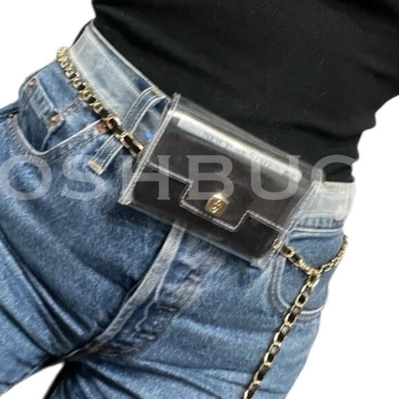 Chanel Makeup Clear Mini Belt Bag Transparent PVC Pouch Bum Bag Rare ~ NEW!! - Picture 12 of 14